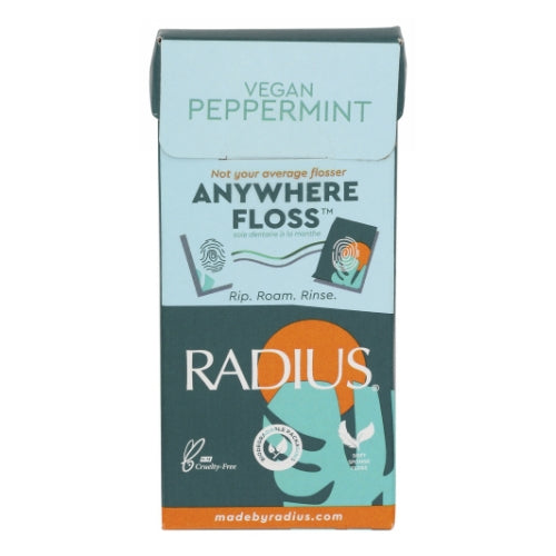 Radius, Floss Sachets Vegan Xylitol, Mint 20 Count (Case of 20)