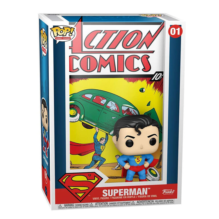 Funko Pop! Comic Covers #01 - Superman Vinyl Figure (50468) LOW STOCK