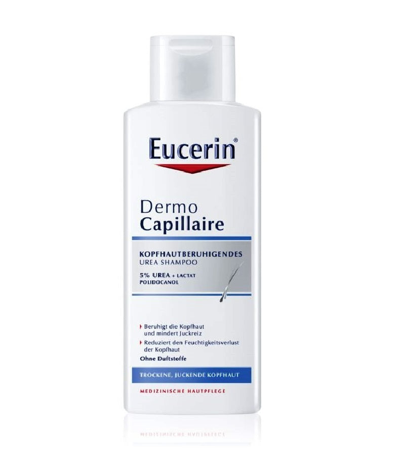 Eucerin DermoCapillaire Urea Shampoo for Dry and Itchy Scalps - 250 ml