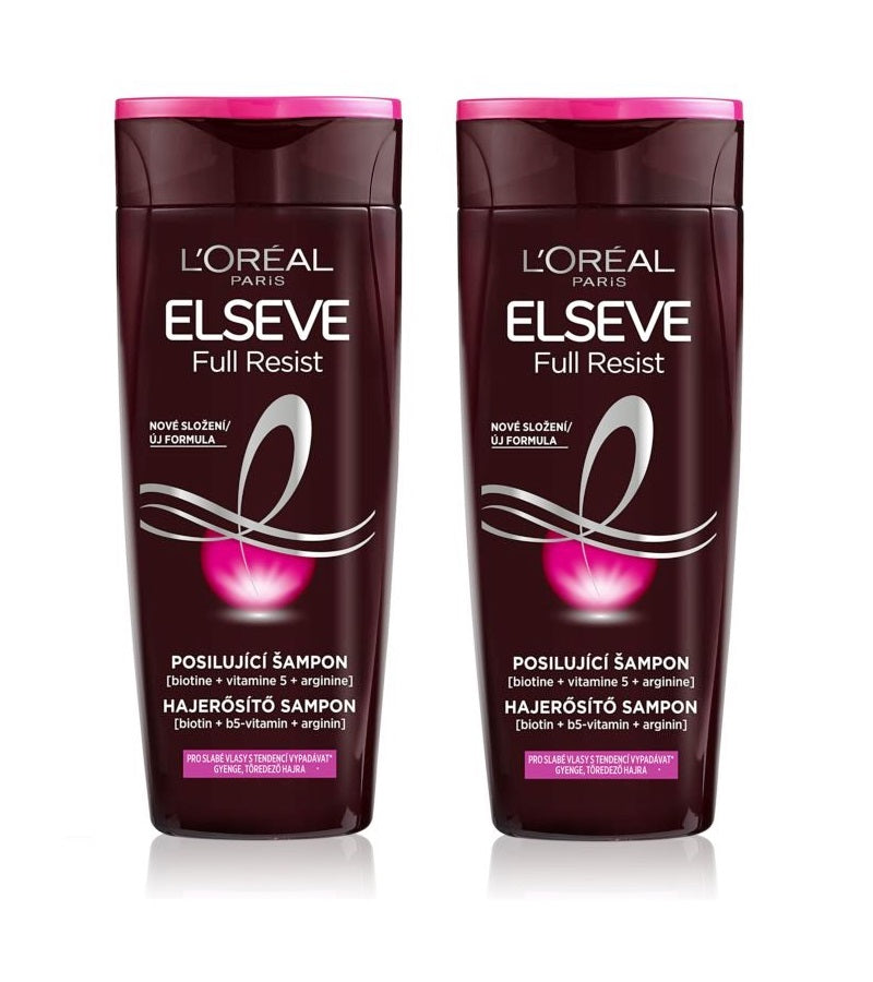 2xPack L'Oréal Paris Elseve Full Resist Fortifying Shampoo - 500 ml