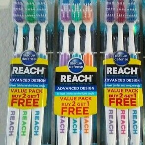 Reach Advanced Design 3 Pack Toothbrushes