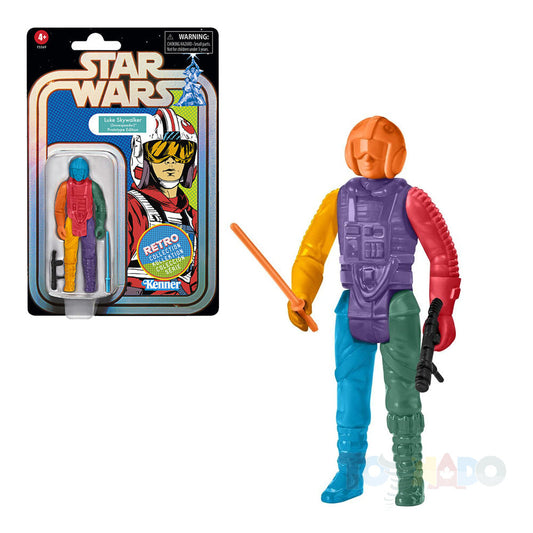 Star Wars Retro Collection Luke Skywalker (Snowspeeder) Prototype Edition (Purple) Exclusive Figure F5569 LOW STOCK