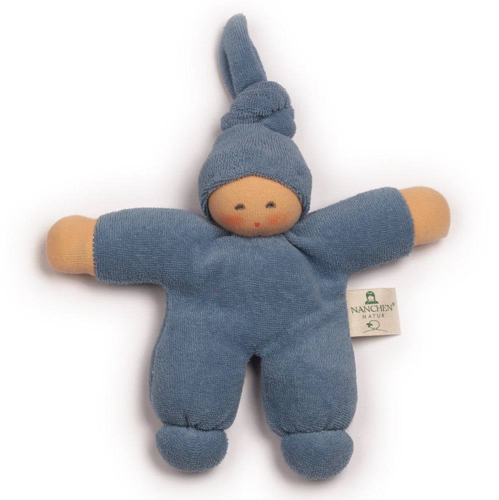 Bella Baby Organic Terry Waldorf Doll - Dark Blue