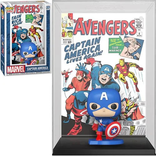 Funko Pop! Comic Covers #04 - Avengers - Captain America Cover Vinyl Figure (72499) LOW STOCK