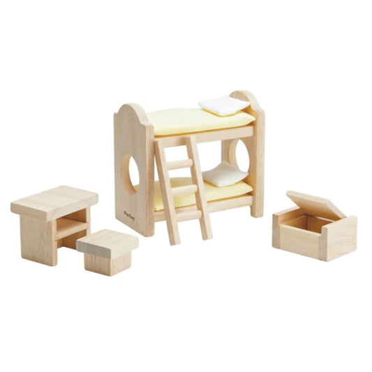 Wooden Dollhouse Furniture - Children's Bedroom