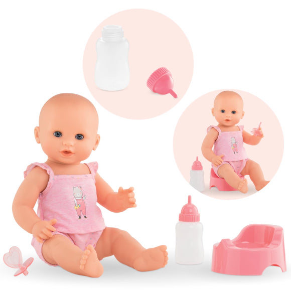 Corolle Emma 14" Drink and Wet Bath Doll
